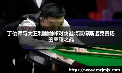 丁俊晖与大卫利里巅峰对决谁将赢得斯诺克赛场的荣耀之战